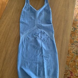 Bebe blue bodycon dress